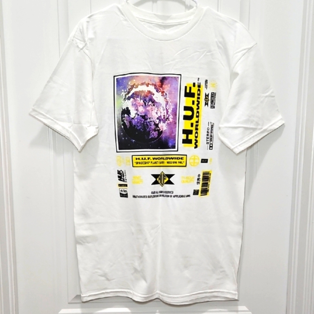 HUF Worldwide Fidelity Spaceship Planet Short Sleeve T-shirt